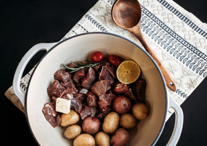 Stew Meat in pot